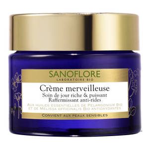 SANOFLORE Crème merveilleuse enrichie Soin de jour riche & puissant anti-rides Bio