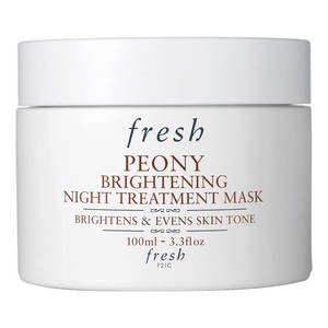 FRESH Peony Brightening Night Treatment Mask Soin de nuit à la pivoine