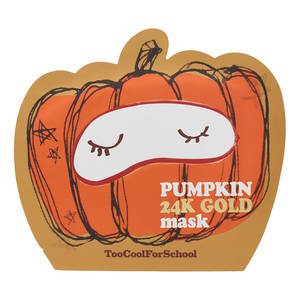 TOO COOL FOR SCHOOL Pumpkin 24k Gold Mask  Masque Visage