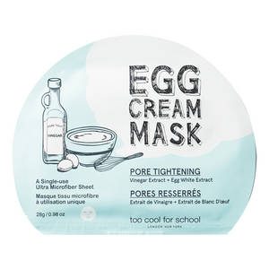 TOO COOL FOR SCHOOL Egg Cream Mask Pore Tightening Masque Tissu Visage Pores