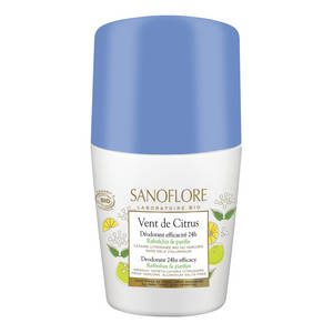 SANOFLORE Déodorant Roll on 24h Vent de Citrus Déodorant efficacité 24h Bio