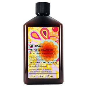 AMIKA Triple Rx Shampoo Shampooing pour Cheveux Secs Taille Voyage