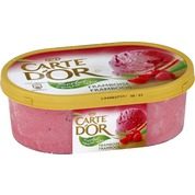 Crème glacée, sorbet framboise