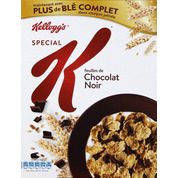 Pétales de riz et blé complet aux copeaux de chocolat noir