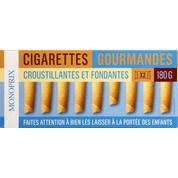 Cigarettes gourmandes croustillantes et fondantes