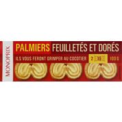 Palmiers feuilletés et dorés