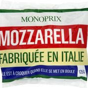Mozzarella au lait entier, fabriquée en Italie-mon