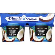 Yaourts sucrés à la noix de coco