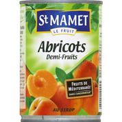 Abricots demi-fruits au sirop