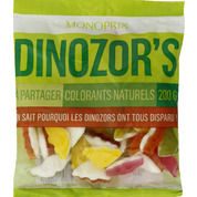 Les dinozors, confiserie gélifiée aromatisée