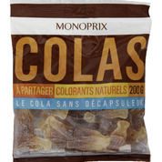 Les colas, confiserie gélifiée aromatisée