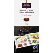 Chocolat noir de Saint Domingue, 72% de cacao Max Havelaar