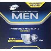 Serviettes pour fuites urinaires masculines, odeur control