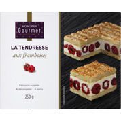 La Tendresse aux framboises, pâtisserie surgelée