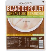 Blanc de poulet doré au four