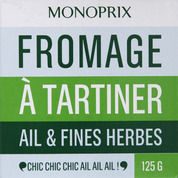 Fromage à tartiner, à l’ail et fines herbes-mon