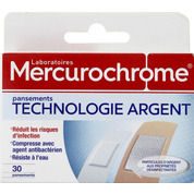 Pansements technologie argent, réduit les risques d’infection, favorise la cicatrisation, résiste à l’eau
