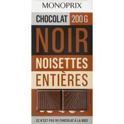 Chocolat noir aux noisettes entières