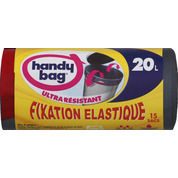 Sac poubelle 20L fixation élastique, ultra résistants