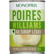 Poires Williams au sirop léger