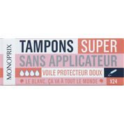 Tampons Super sans applicateur