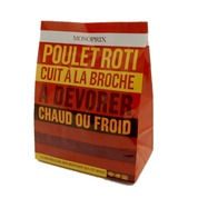 Poulet cuit rôti à la broche