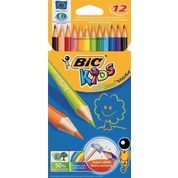 12 crayons couleur Evolution, sans bois, résistants