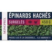 Epinards hachés surgelés