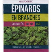 Epinards en branches, surgelés