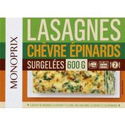 Lasagnes chèvre épinards