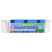 Yaourts brassés nature 0%