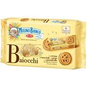 Baiocchi, biscuits fourrés à la crème aux noisettes et cacao