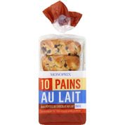 Pains au lait aux pépites de chocolat au lait