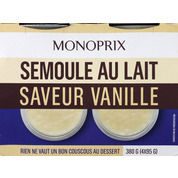 Semoule au lait et à la vanille