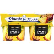 Yaourts sucrés ananas passion