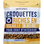 Aliment complet pour chat,Croquettes riches en Volaille et au riz