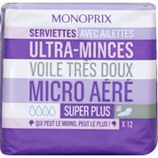 Serviettes hygiéniques Ultra Minces Super Plus ailettes