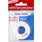 Sparadrap en tissu aéré, 5m x 2.5cm