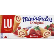 Mini roulés aux fraises