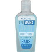 Gel mains anti bactérien sans rinçage