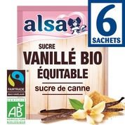 Sucre vanillé au sucre de canne, certifié AB