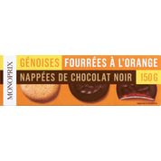 Génoises nappées de marmelade d’orange et de chocolat noir