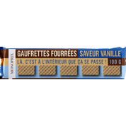 Gaufrettes fourrées parfum vanille