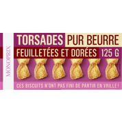 Torsades feuilletées et dorées, pur beurre