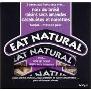 Barres aux fruits secs avec noix du bresil, raisins secs amandes, cacahuétes et noisettes