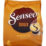 Dosettes de café moulu, doux, délicat et onctueux, format maxi plaisir