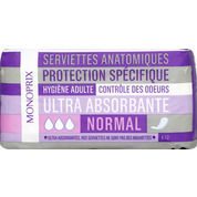 Serviettes incontinence Ultra Absorbante Normal