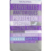 Serviettes incontinence Ultra Absorbante Super Plus