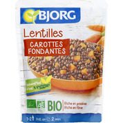 Lentilles carottes, bio