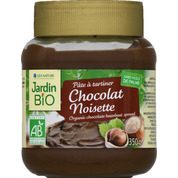 Pâte à tartiner, noisettes et cacao